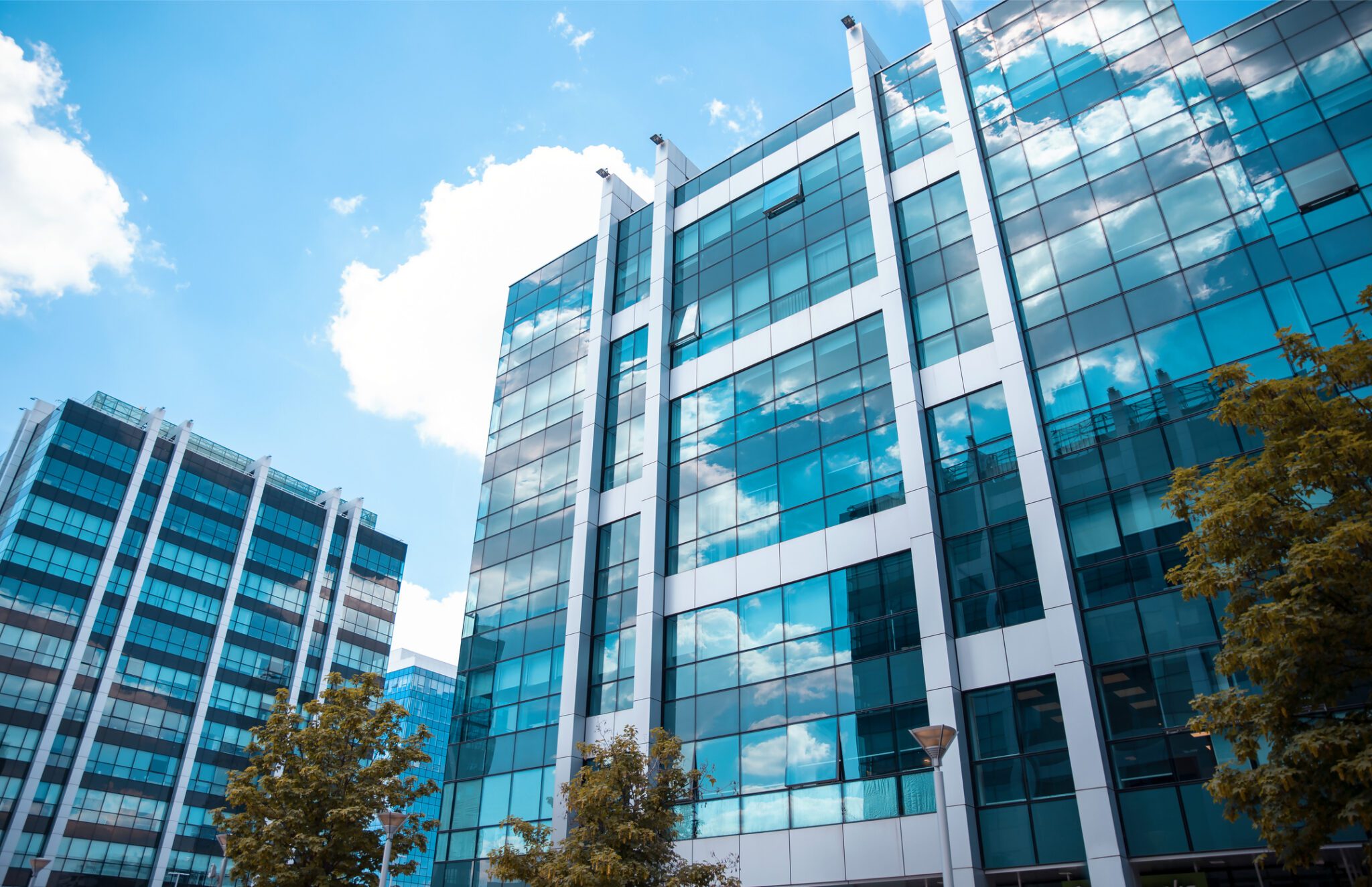 Glass Window building of hospital